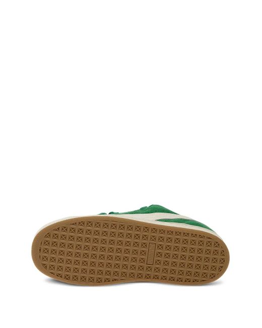 PUMA Green South Africa Suede Lace-Up Sneakers