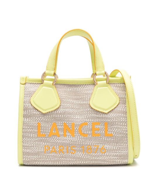 Lancel Metallic Small Summer Canvas Crossbody Bag
