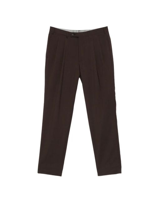 Corneliani Black Pleated Trousers for men