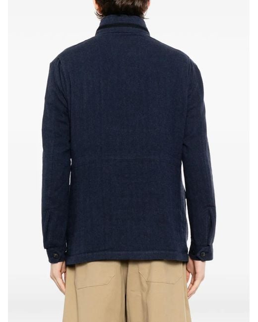 N.Peal Cashmere Hampton Jacke in Blue für Herren
