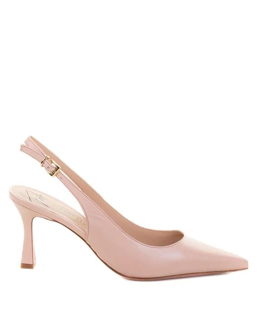 Roberto Festa Pink Spitze Slingback-Pumps 70mm