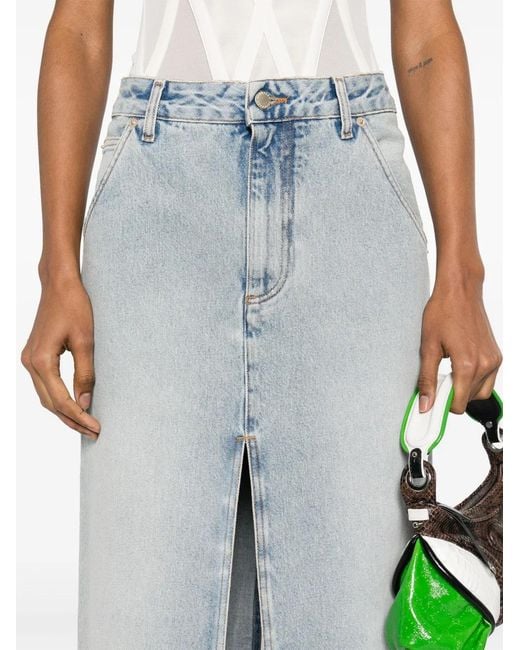 DARKPARK Blue Erika Denim Midi Skirt