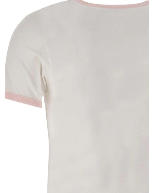Casablanca White T-Shirt mit Print