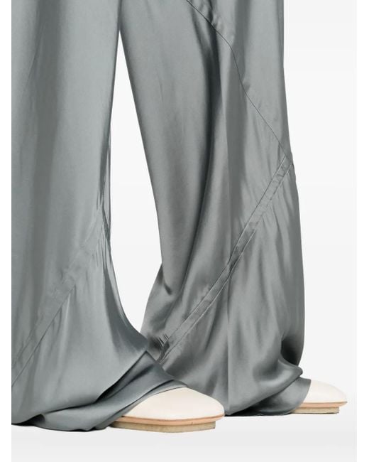 Rick Owens Satijnen Broek Met Trekkoord in het Green