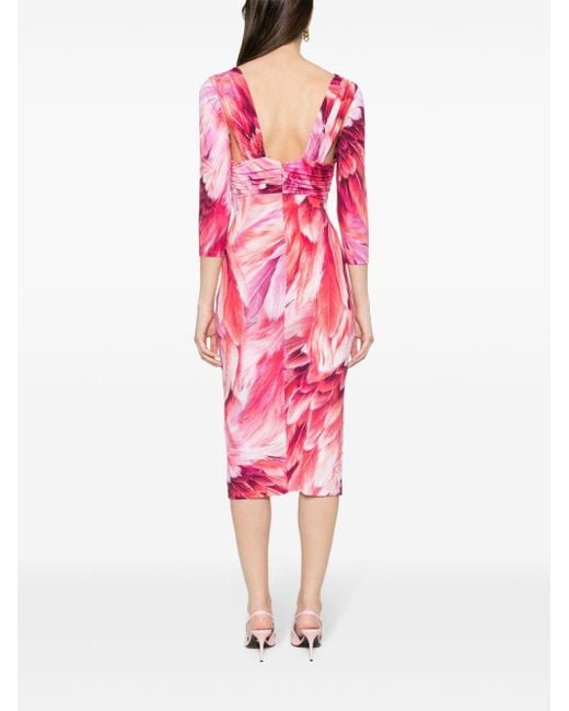 Dresses > day dresses > midi dresses Roberto Cavalli en coloris Pink