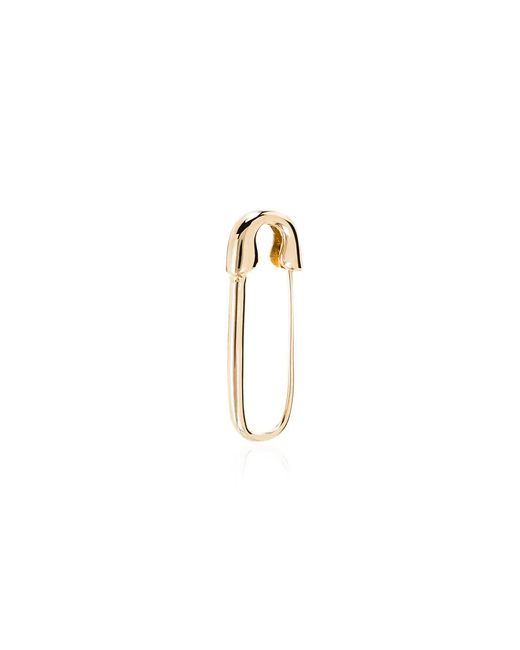 Anita Ko White 18Kt Safety Pin Earring