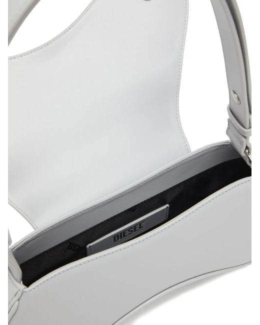 DIESEL レディース グレー Play Crossbody ショルダーバッグ