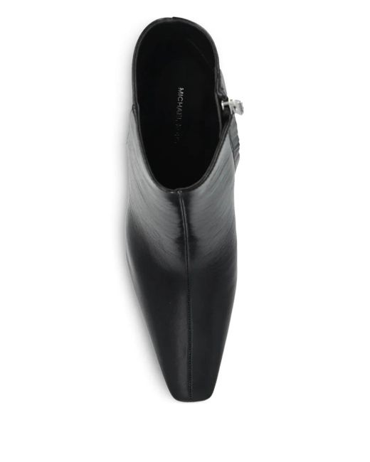Stivali A Punta Con Tacco Largo di MICHAEL Michael Kors in Black
