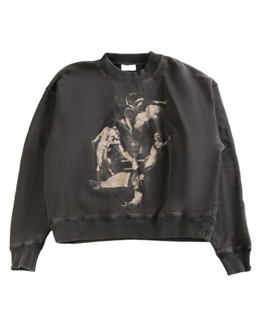 メンズ Off-White c/o Virgil Abloh Graphic-print Sweatshirt Black