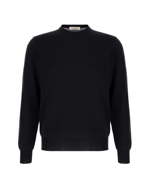 Panicale Blue Cotton Sweater for men