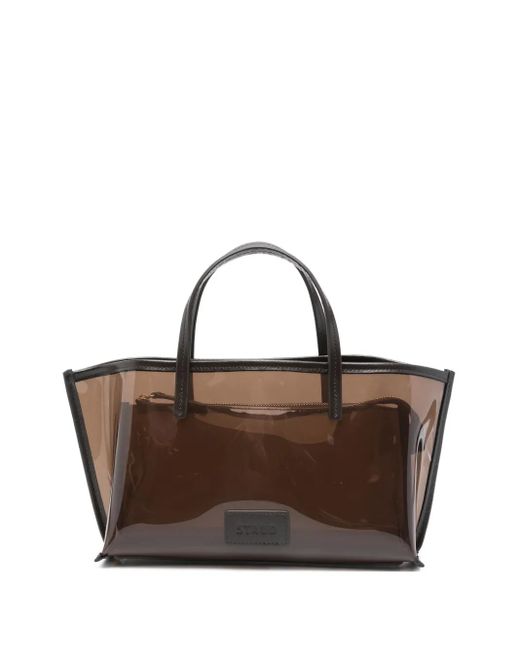 Staud Brown Transparenter Tote Bag
