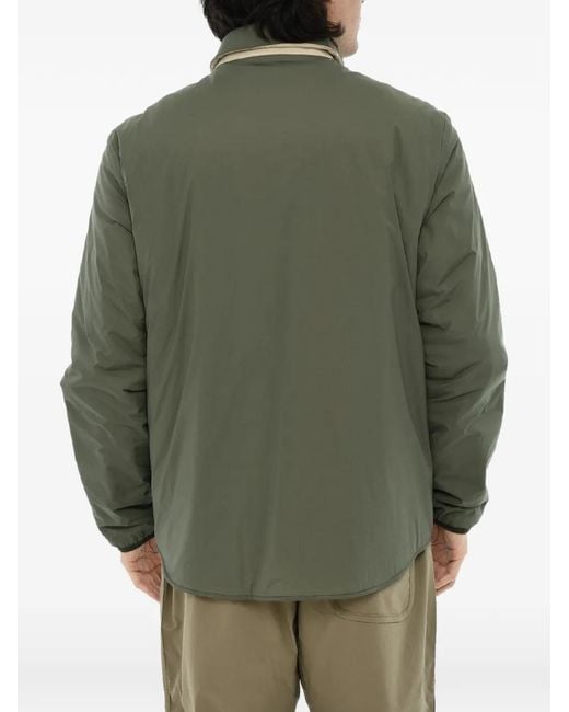 Woolrich Green Reversible Quilted Jacket for men