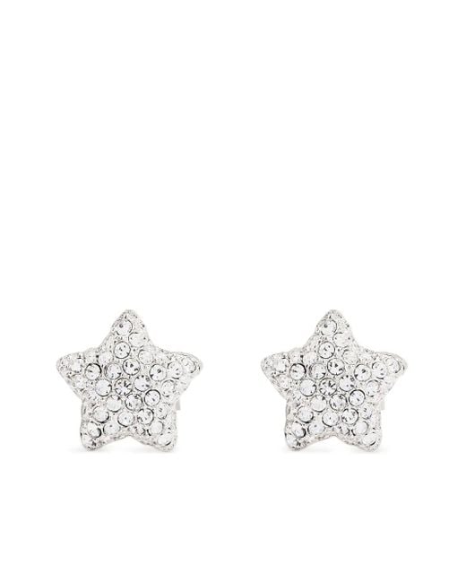 Orecchini A Bottone di Marc Jacobs in White