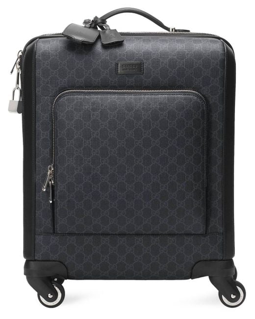 Gucci Black GG Supreme Suitcase for men