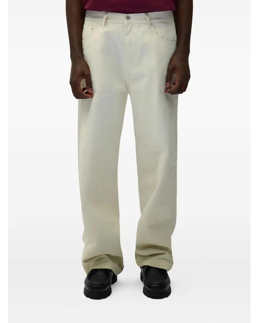 Arte' Natural Eye-Detail Straight-Leg Jeans for men