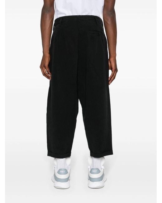 YMC Black Creole Tapered Trousers for men