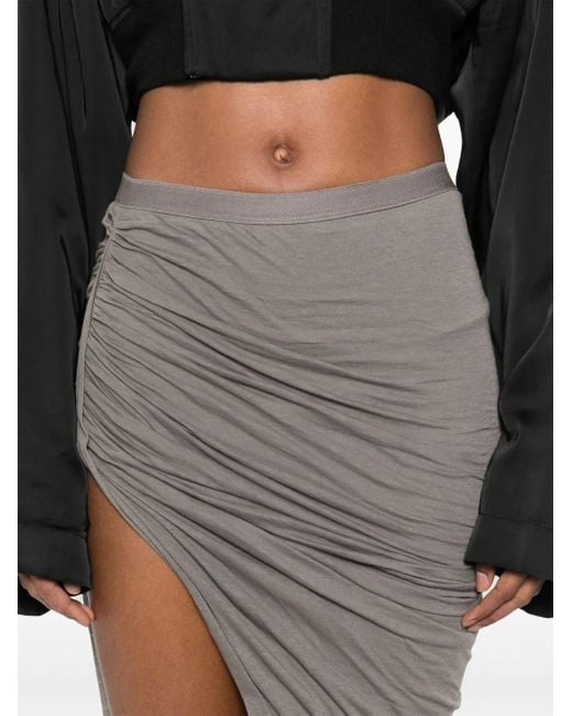 Rick Owens Gray Edfu Maxi Skirt