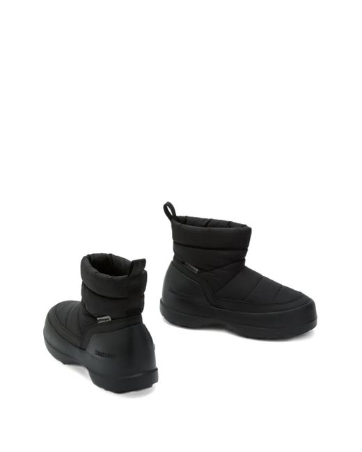 Moon Boot Black Mezzaluna Snow Boots