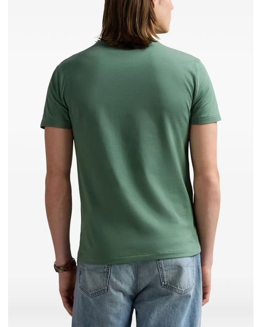 Polo Ralph Lauren Green Logo-Embroidered T-Shirt for men