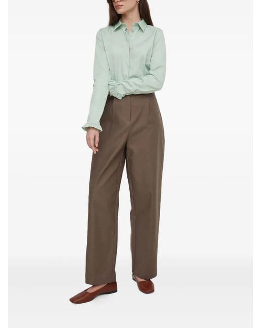 DKNY Natural Pleated Trousers