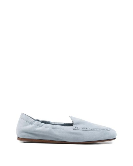 Church's White Rika Suede Leather Loafers