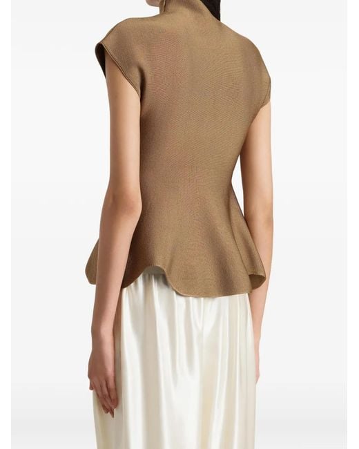 Khaite Brown Andra Top