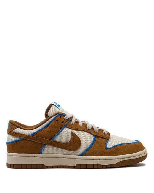 Nike Brown Dunk Suede Sneakers for men