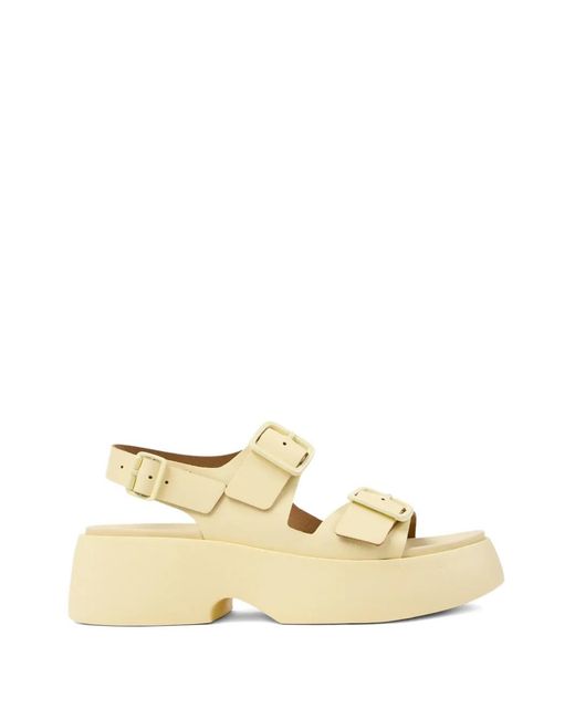 Camper Natural Tasha Buckle Sandals