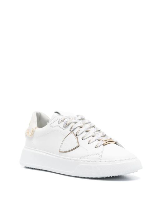 Philippe Model White Temple Sneakers