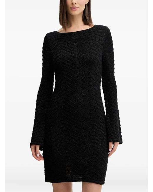 Guess Black Long-Sleeve Mini Dress