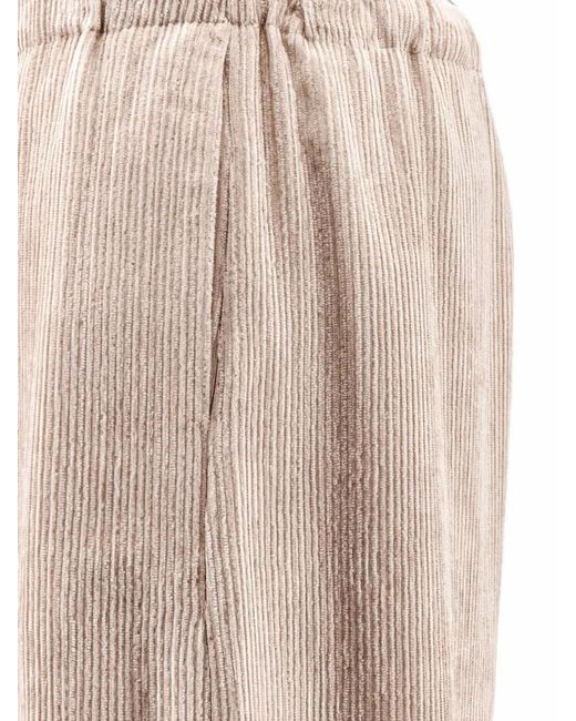Alysi Natural Corduroy Drawstring Trousers