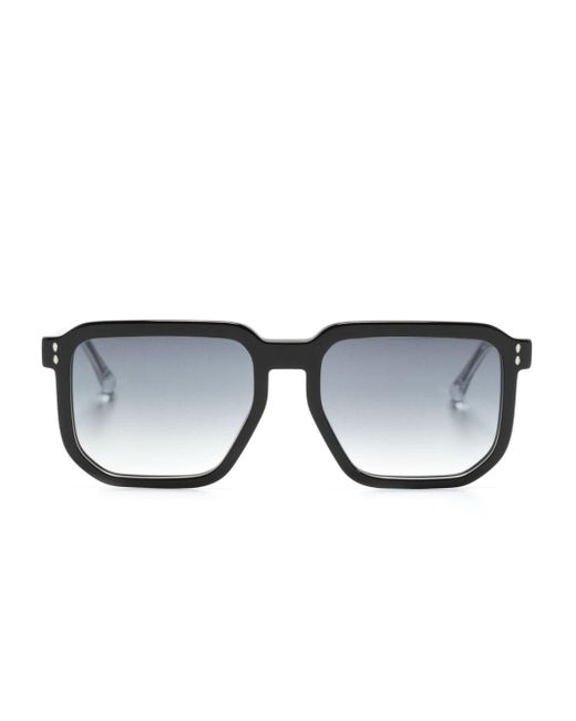 Isabel Marant Black Geometric-frame Sunglasses