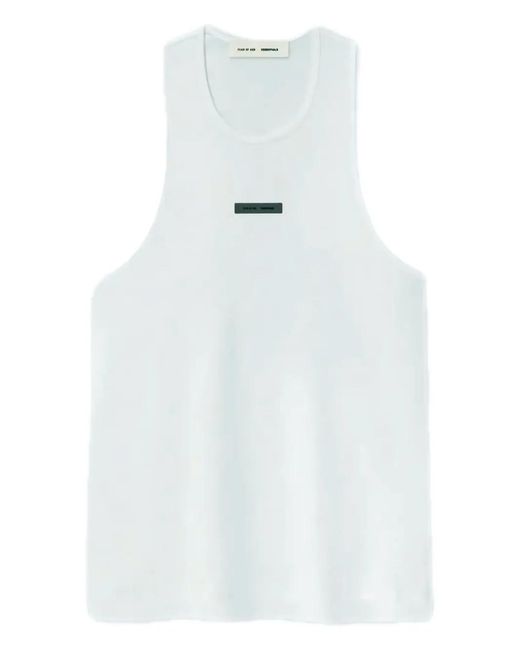 Fear Of God White Logo-Plaque Vest for men