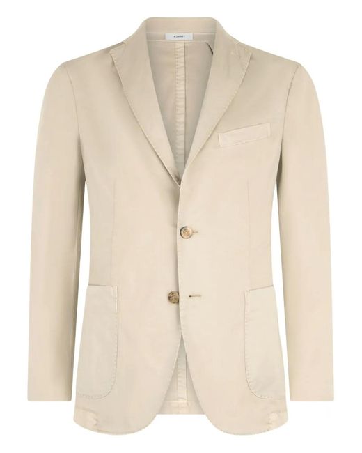 Boglioli Natural Cotton-Blend Blazer for men