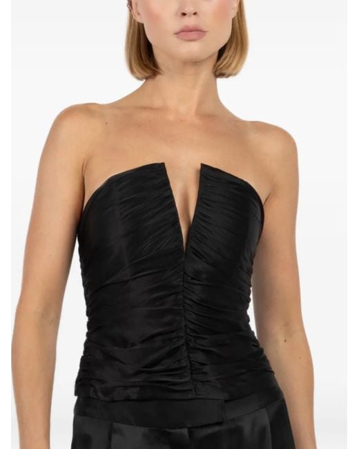 The Sei Strapless Top in het Black