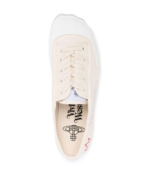 Zapatillas bajas con logo estampado Vivienne Westwood de hombre de color White