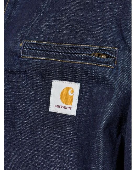Carhartt Blue Corduroy Collar Jacket for men
