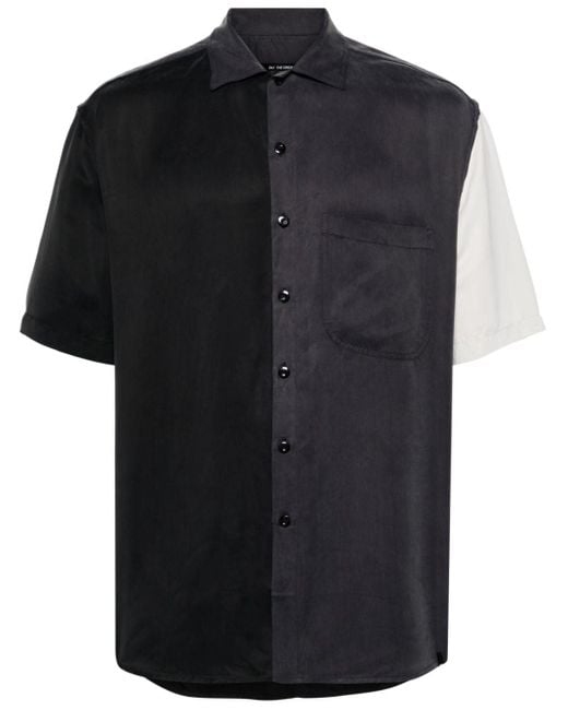 Chemise bicolore à manches courtes Song For The Mute pour homme en coloris Black