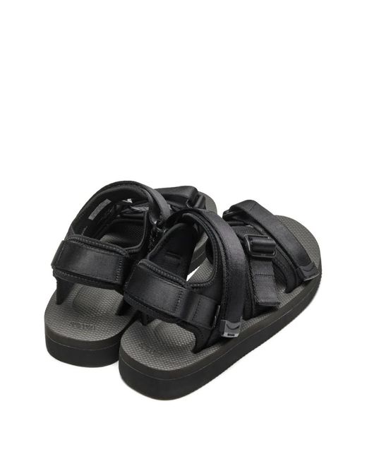 Suicoke Black Kisee Strappy Sandals