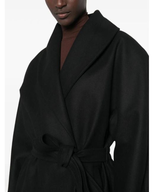 ANDAMANE Black Niki Long-Sleeve Belted Jacket