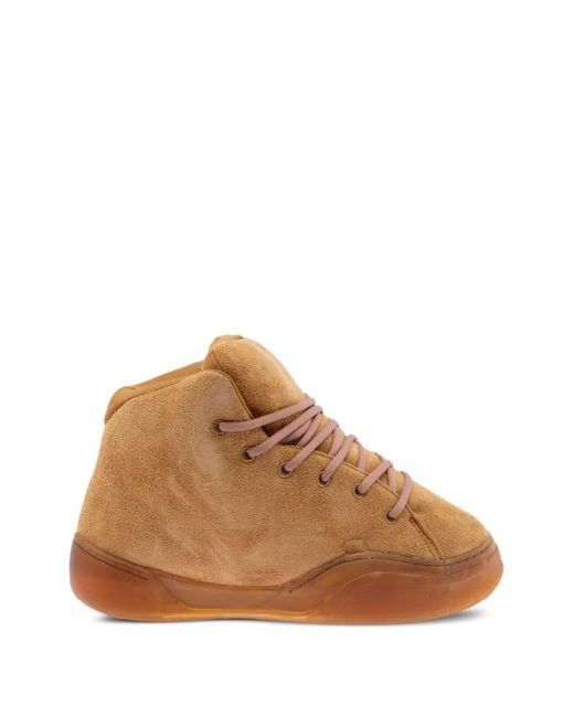 ERL Brown Lace-Up Sneakers for men