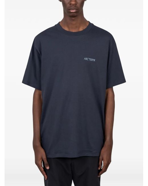 Arc'teryx Blue Kragg Logo-Print T-Shirt for men