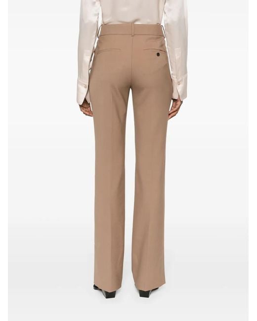 Helmut Lang Natural Flared Tailored Trousers