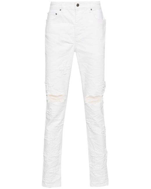 Ksubi Chitch Mid Waist Skinny Jeans in het White voor heren