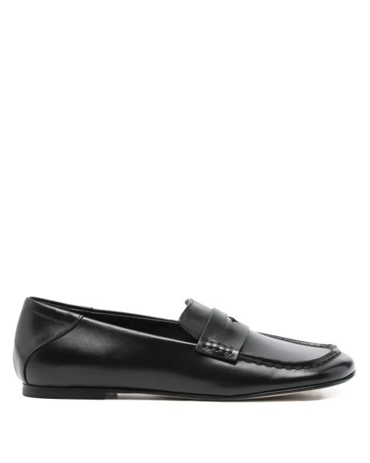 Dear Frances Black Drew Penny Leather Loafers