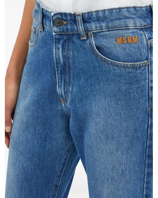 Vaqueros Rectos MSGM de color Blue