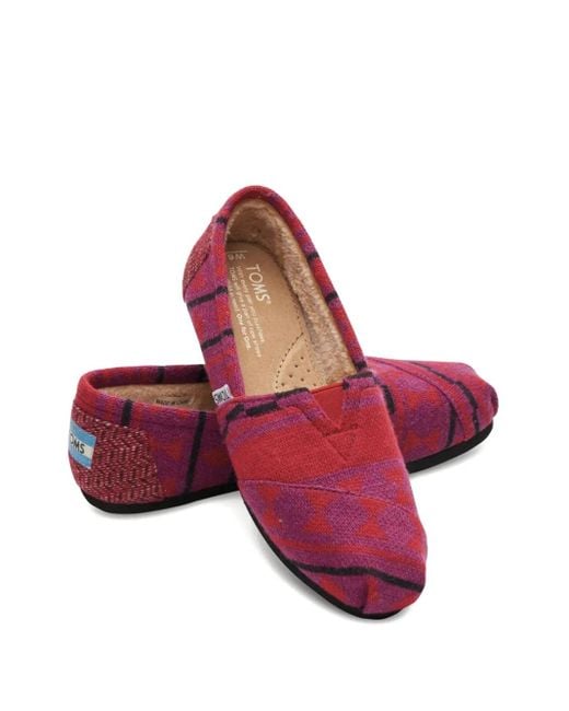 TOMS Red Alpargata Loafers