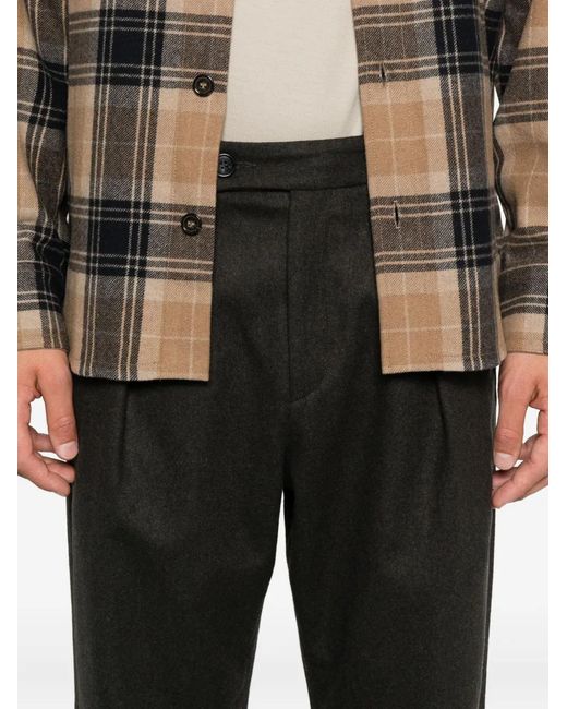 A.P.C. Gray Pleated Trousers for men