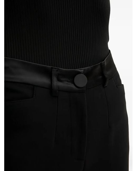 Morgan Black High-Waisted Trousers