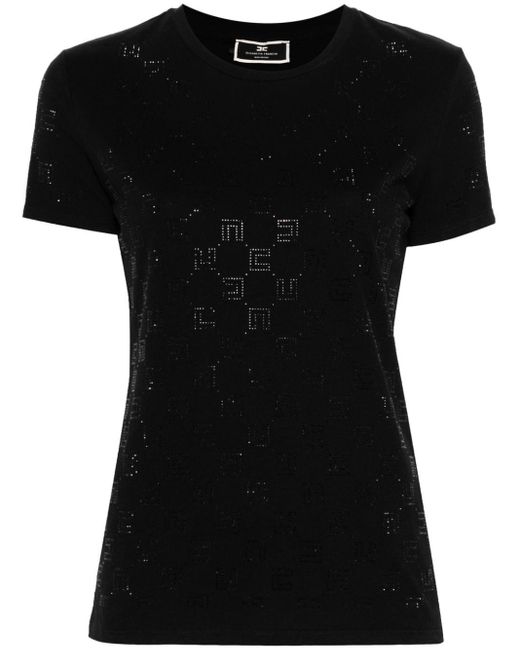 Elisabetta Franchi Katoenen T-shirt in het Black